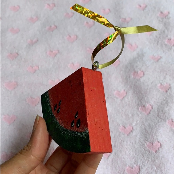 2.5” wooden block watermelon 🍉 ornament decor - Picture 5 of 8